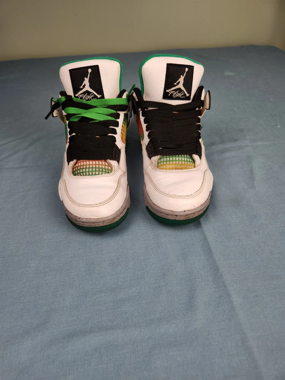 Nike Air Jordan 4 Retro Lucid Green Rasta - Size 8W / 6.5M